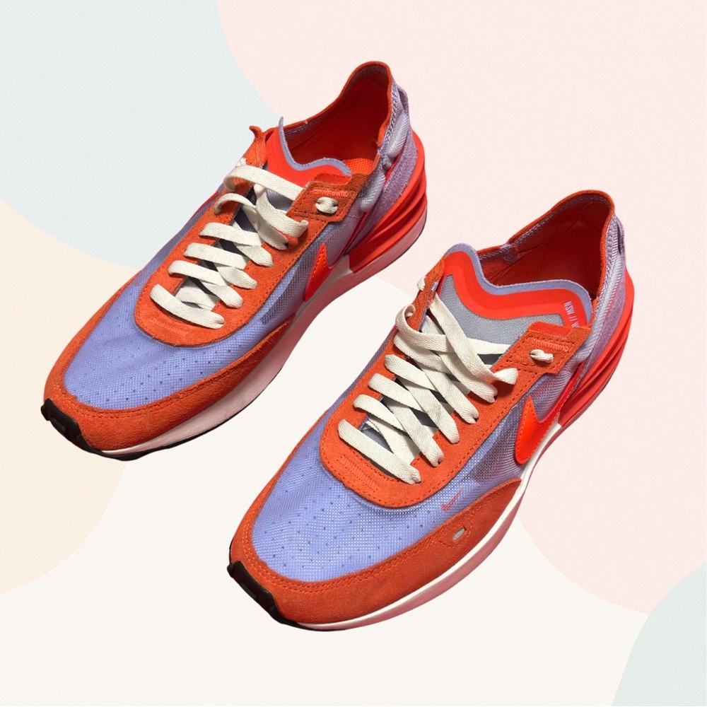 Nike Waffle Orange and Purple Womens Sneakers
